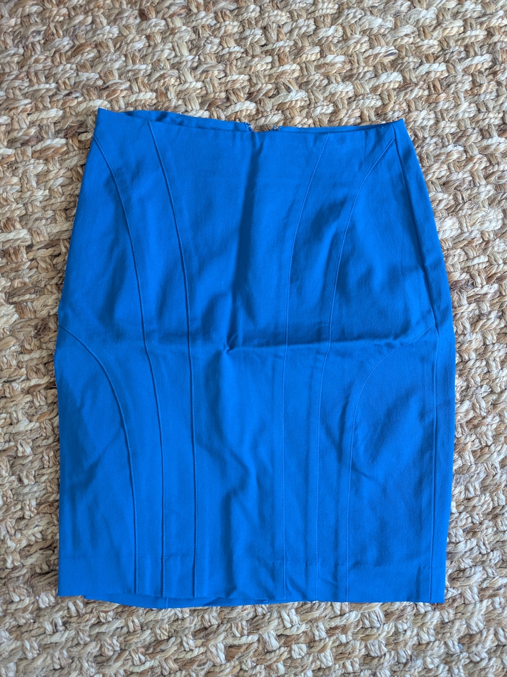 Banana Republic Blue Tailored Stretch Pencil Skirt Size 0